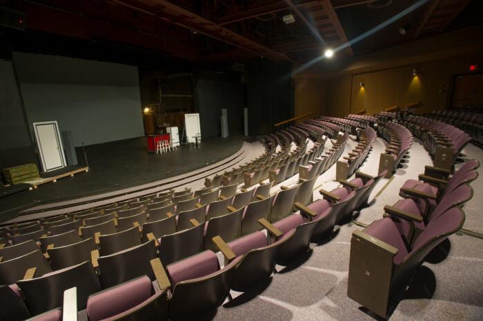 Empty theater at Texas A&M University- Commerce.